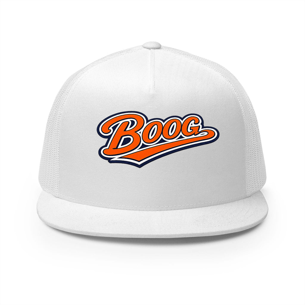 "Boog Script" 5 Panel Trucker Cap