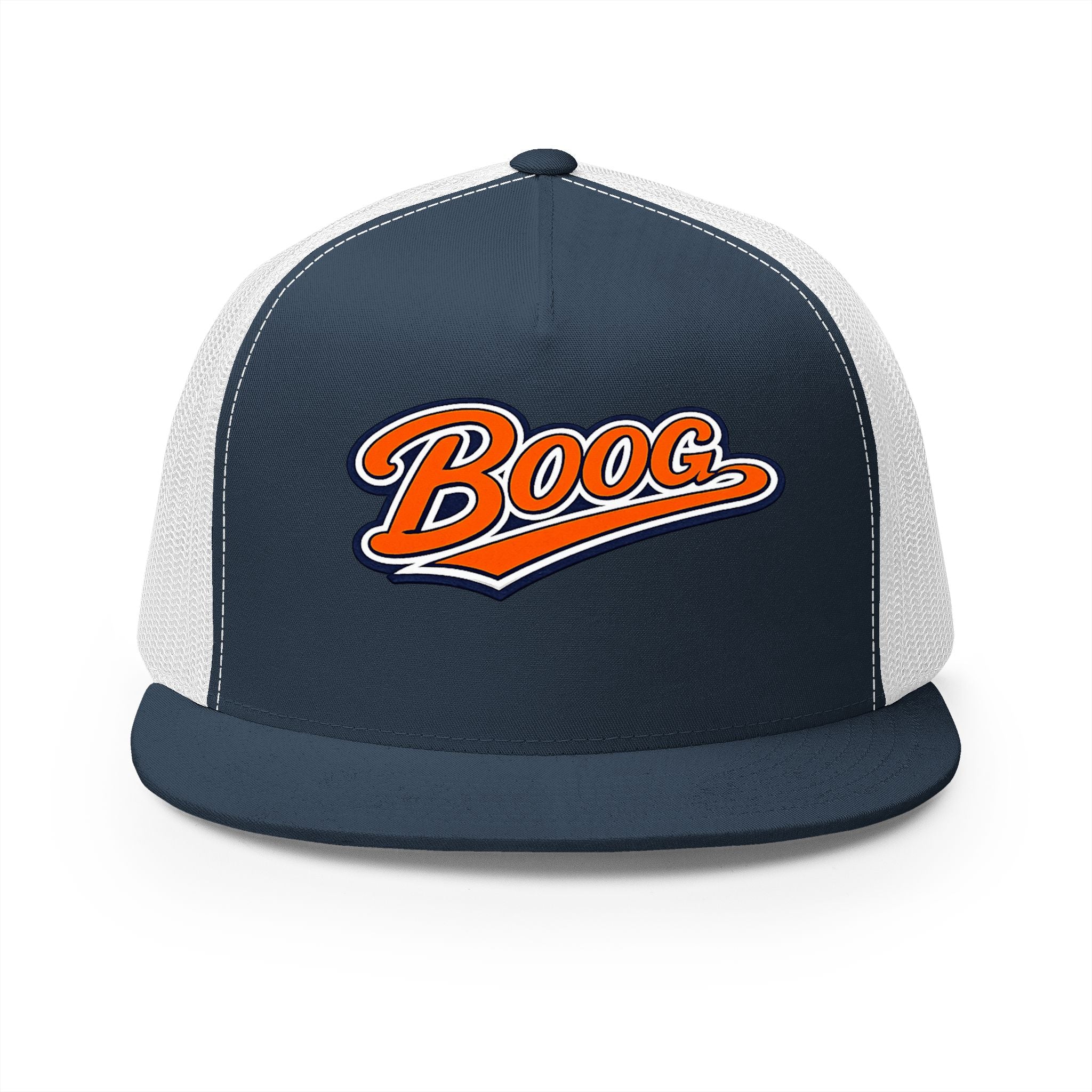 "Boog Script" 5 Panel Trucker Cap