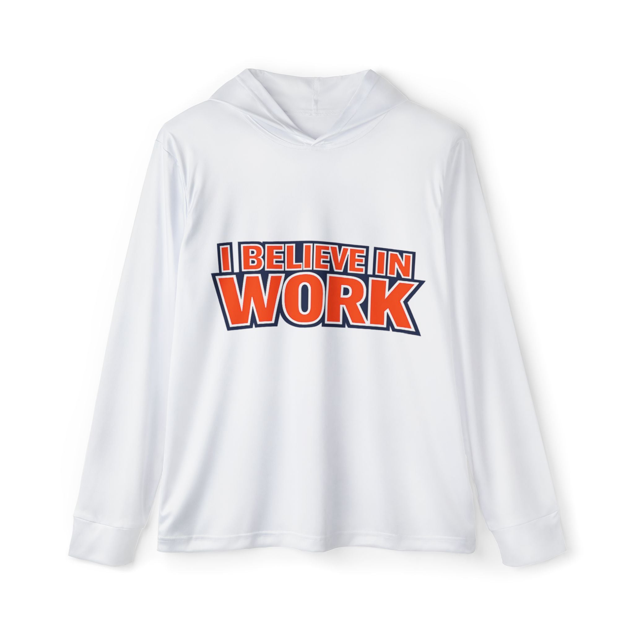 The "I Believe" Men's Sports Warmup Hoodie (AOP) - White