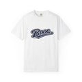 "Boog Script" Unisex Garment-Dyed T-shirt (Navy)