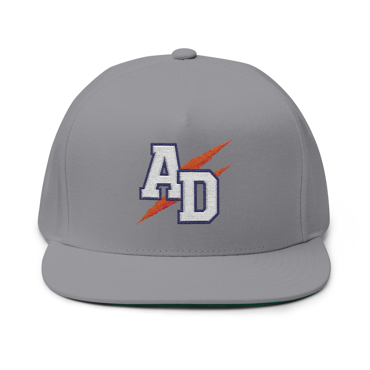 "AD" Flat Bill Cap (Embroidery)