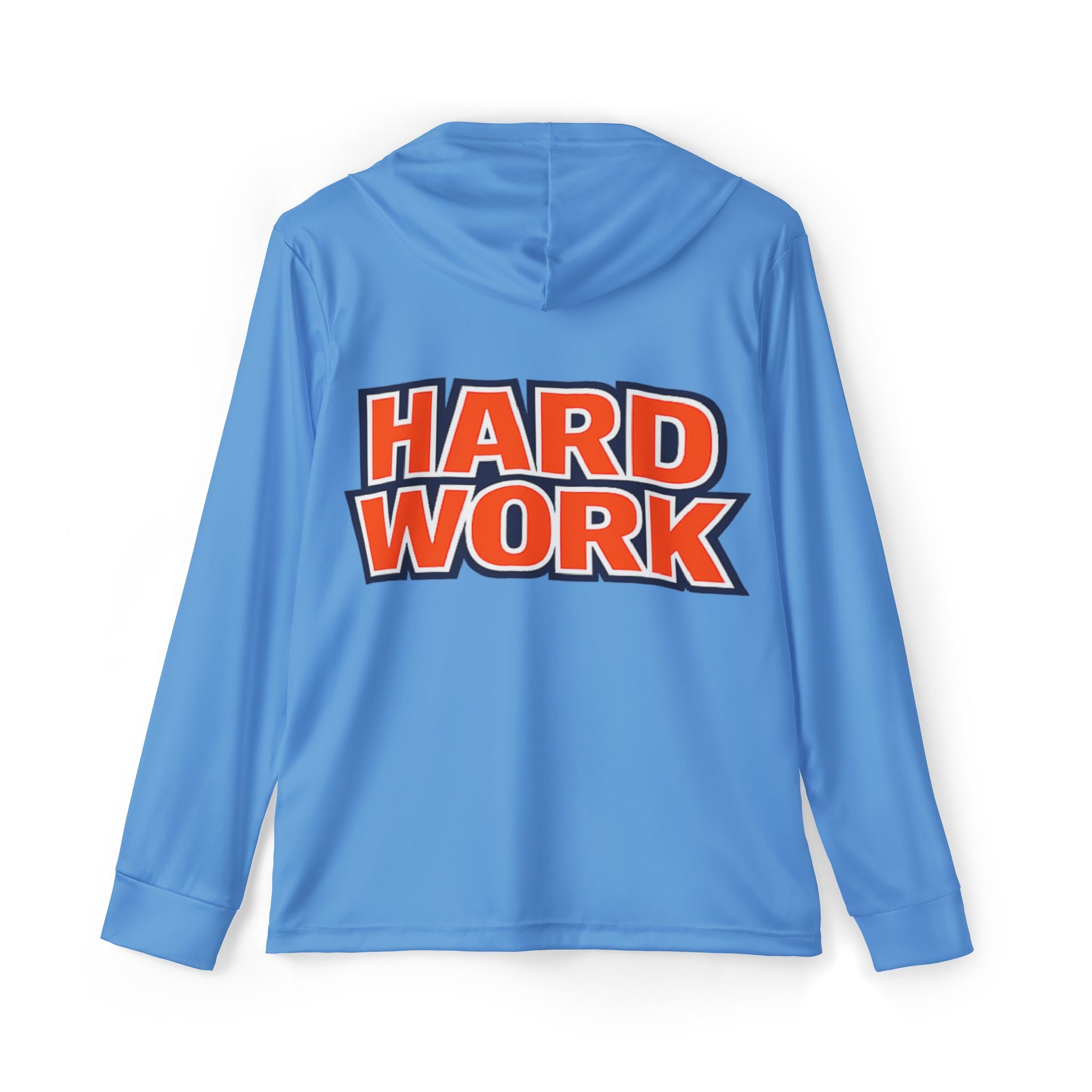The "I Believe" Men's Sports Warmup Hoodie (AOP) - Light Blue