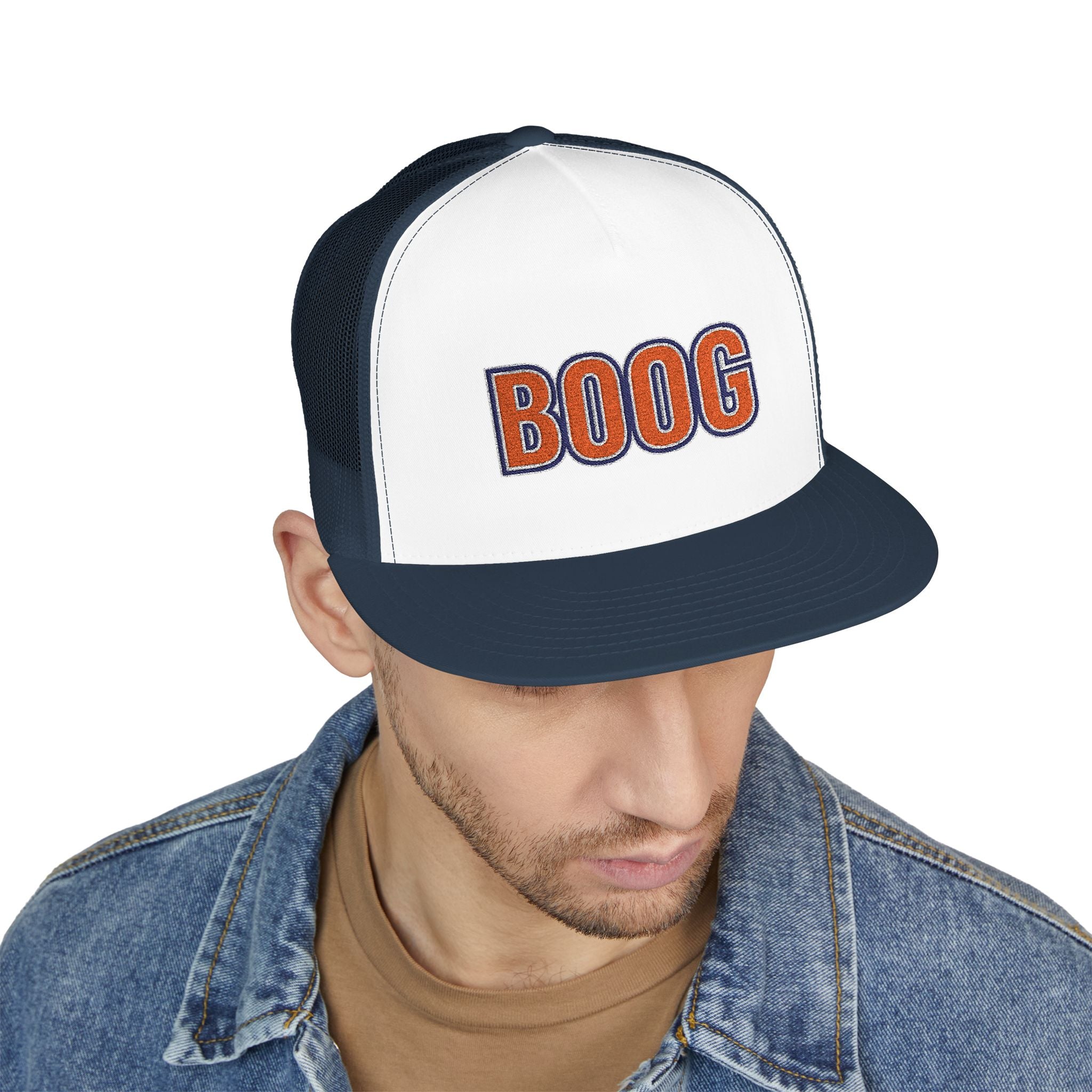 "BOOG" 5 Panel Trucker Cap (Embroidery)