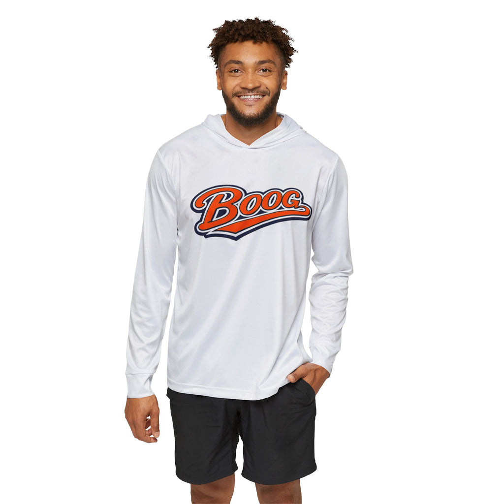 "Boog Script" Men's Sports Warmup Hoodie (AOP)