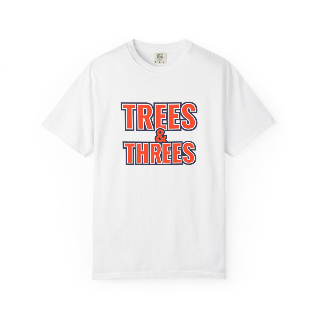 "Trees & Threes" Unisex Garment-Dyed T-shirt