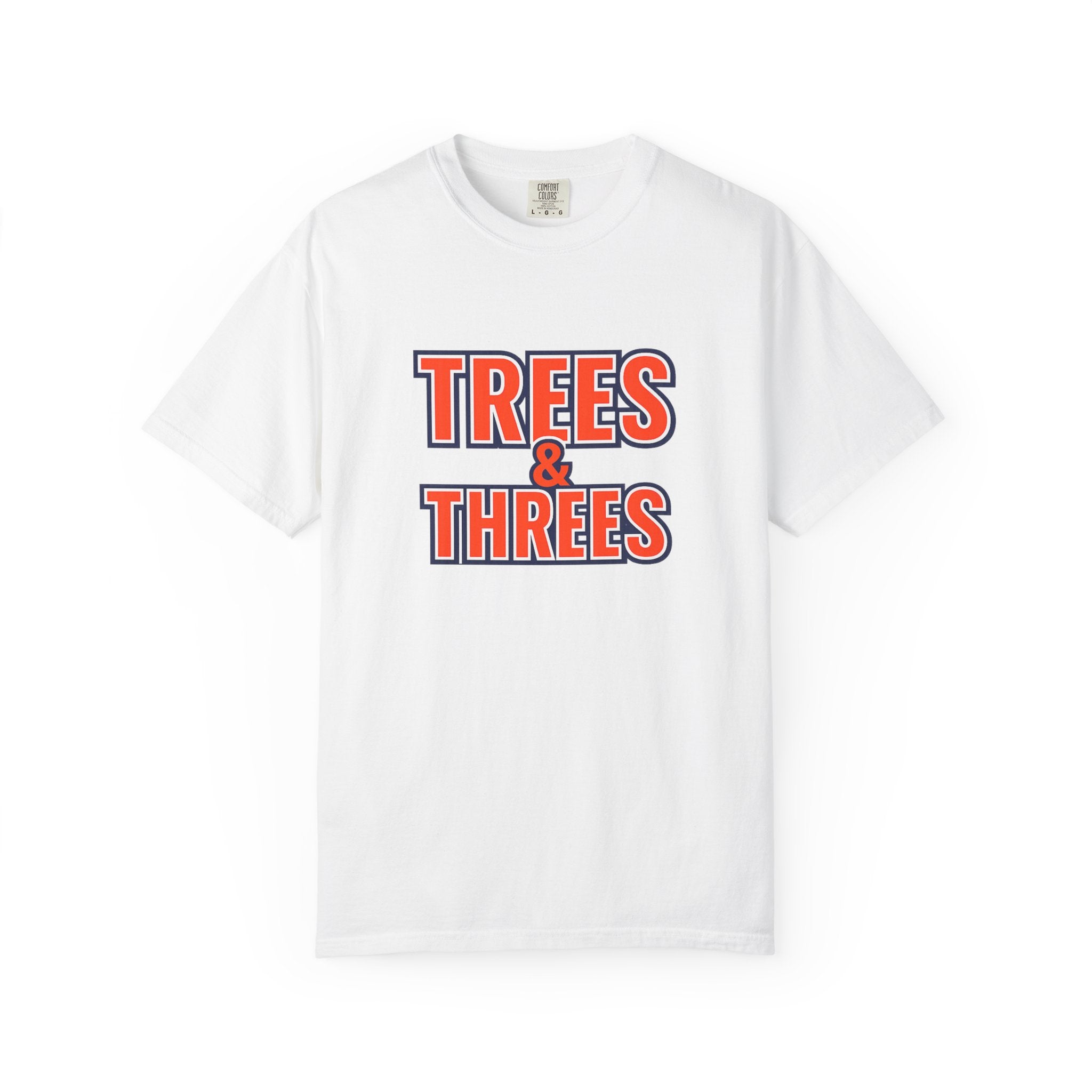 "Trees & Threes" Unisex Garment-Dyed T-shirt