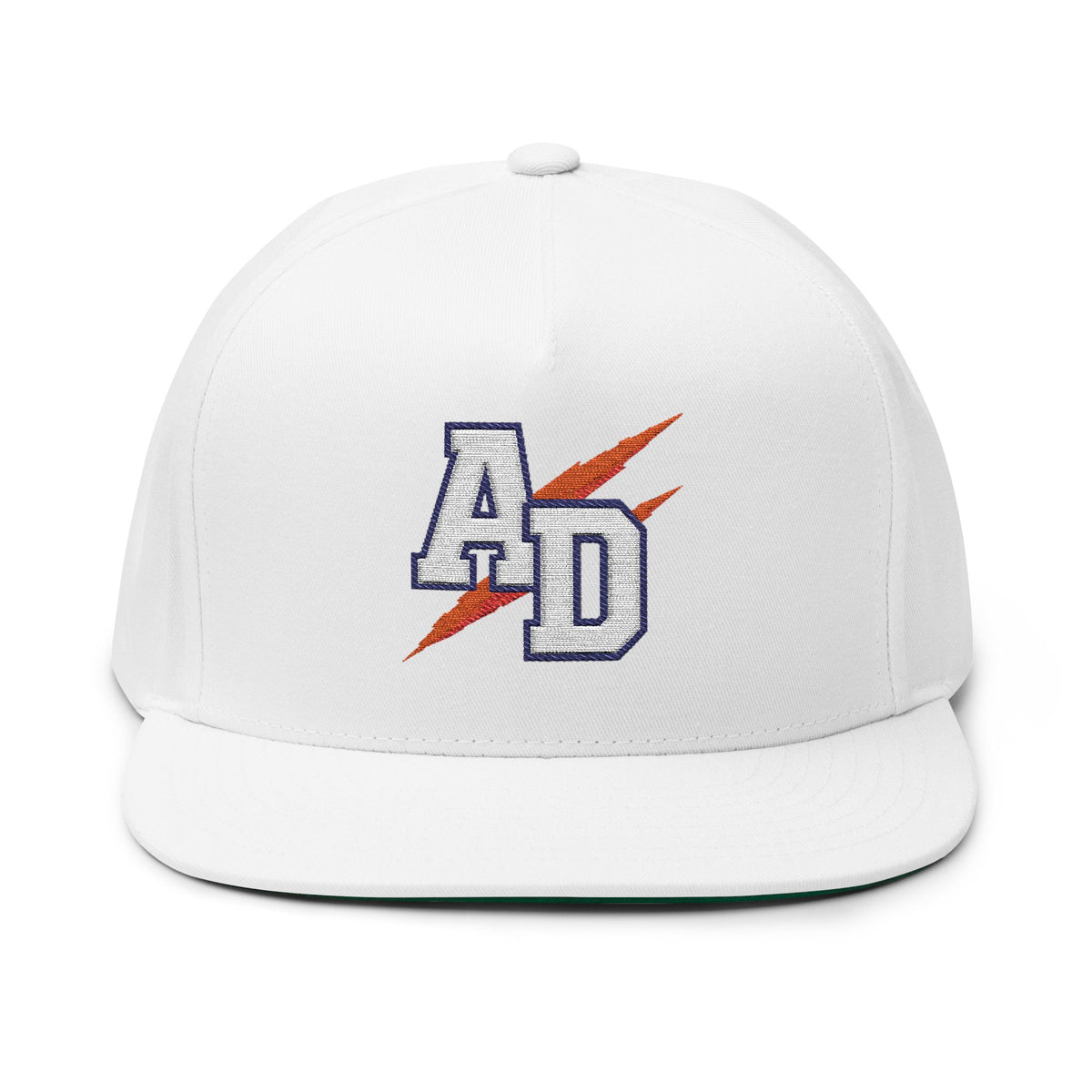 "AD" Flat Bill Cap (Embroidery)