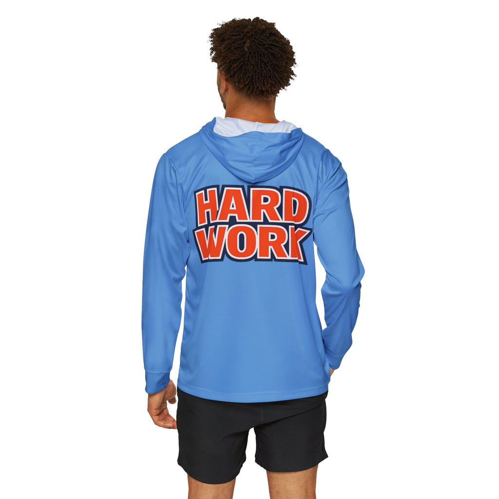 The "I Believe" Men's Sports Warmup Hoodie (AOP) - Light Blue