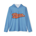 "Boog Script" Men's Sports Warmup Hoodie - Carolina Blue