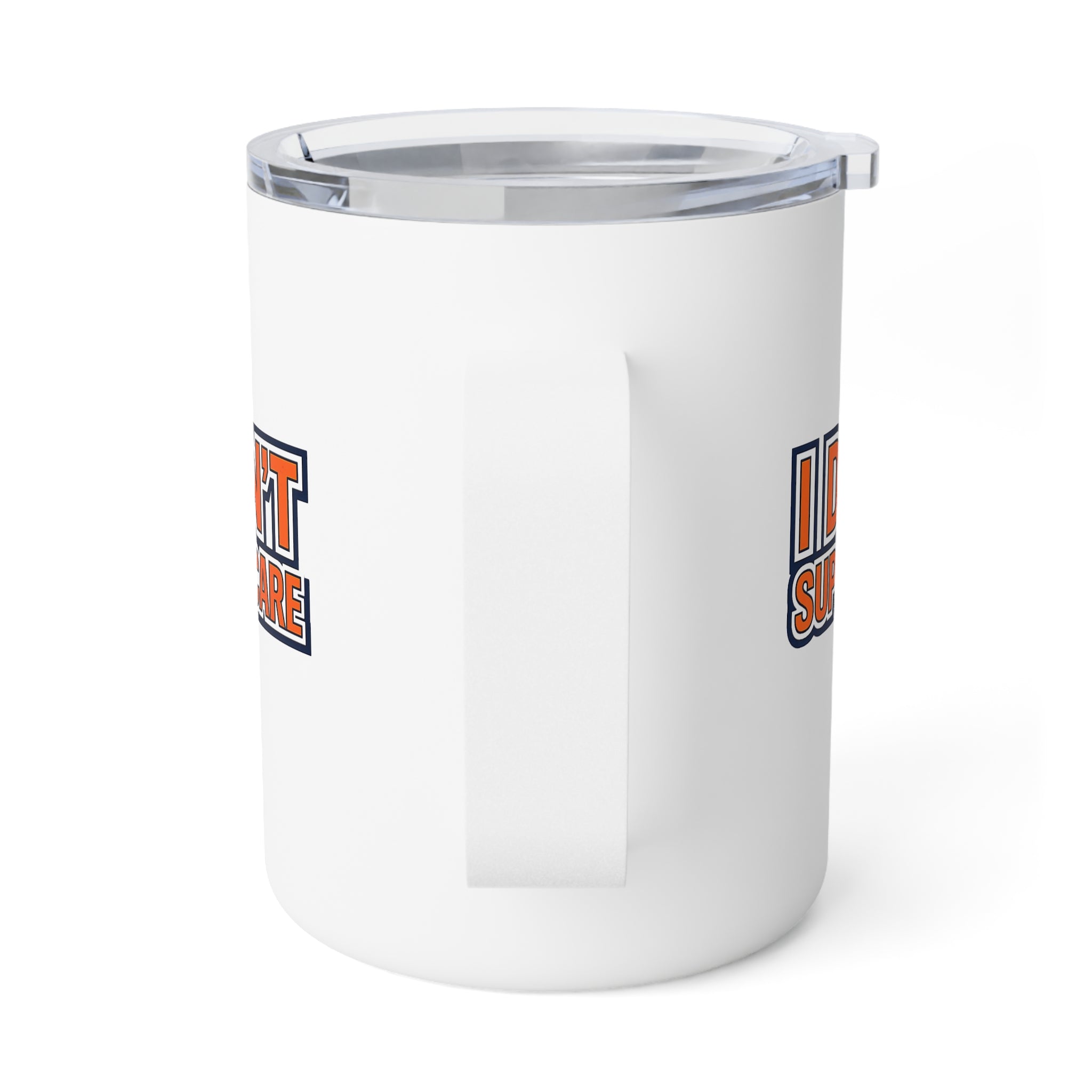 "I Don't Super Care" Insulated Coffee Mug, 10oz