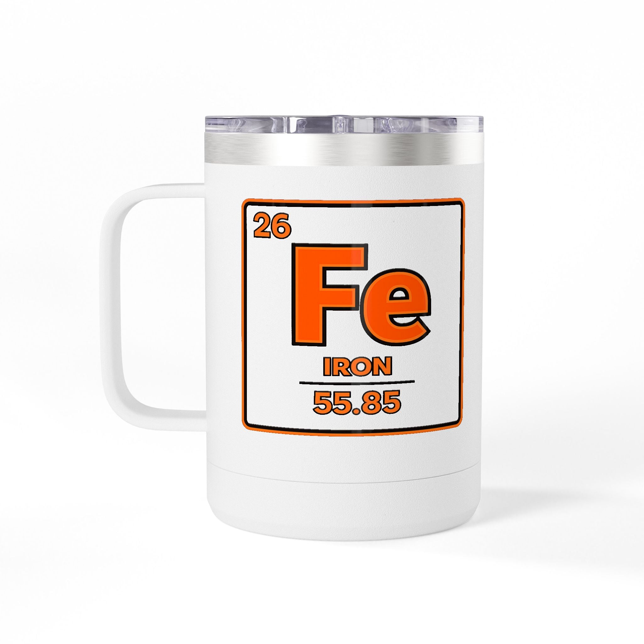 "Fe" Coffee Mug Tumbler, 15oz