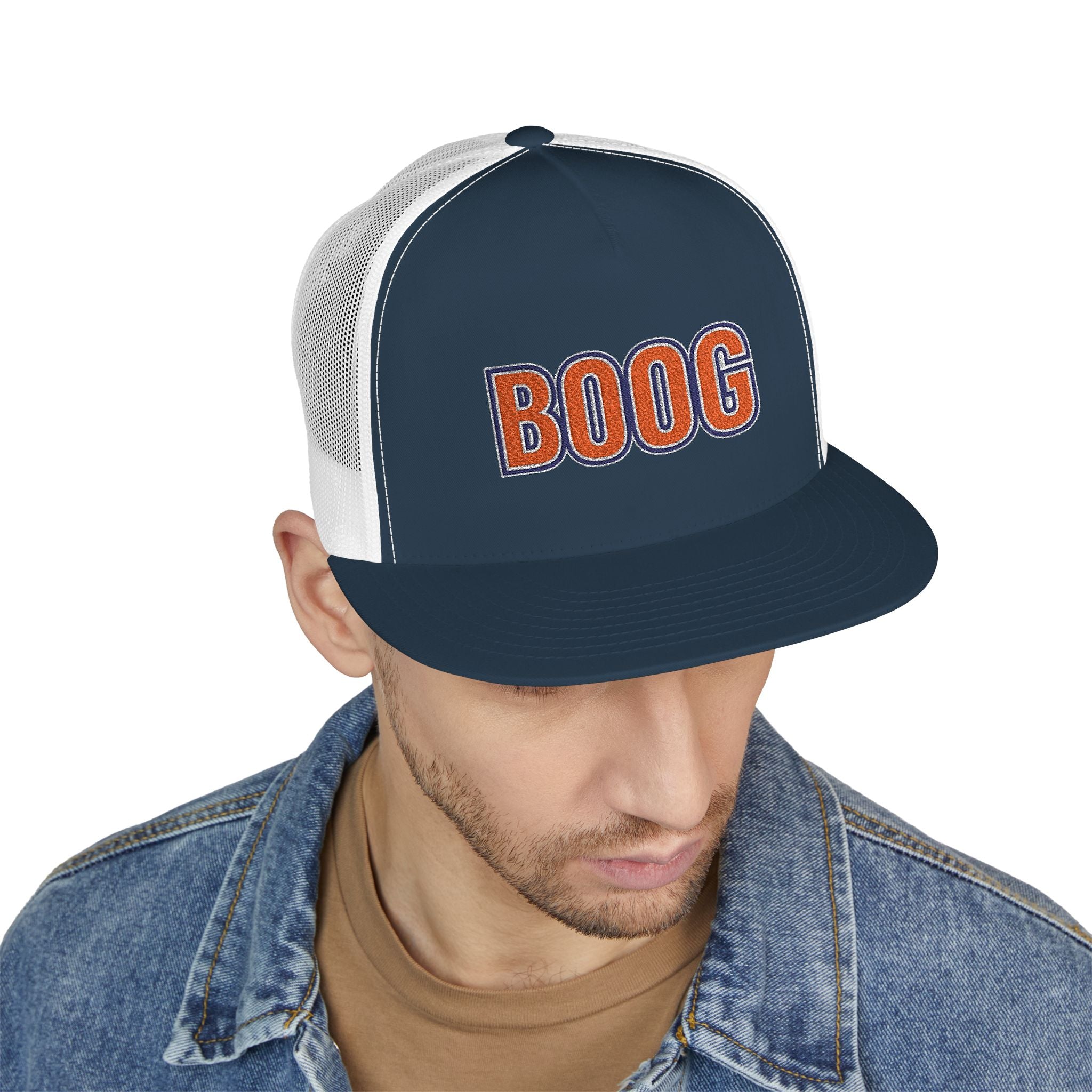 "BOOG" 5 Panel Trucker Cap (Embroidery)